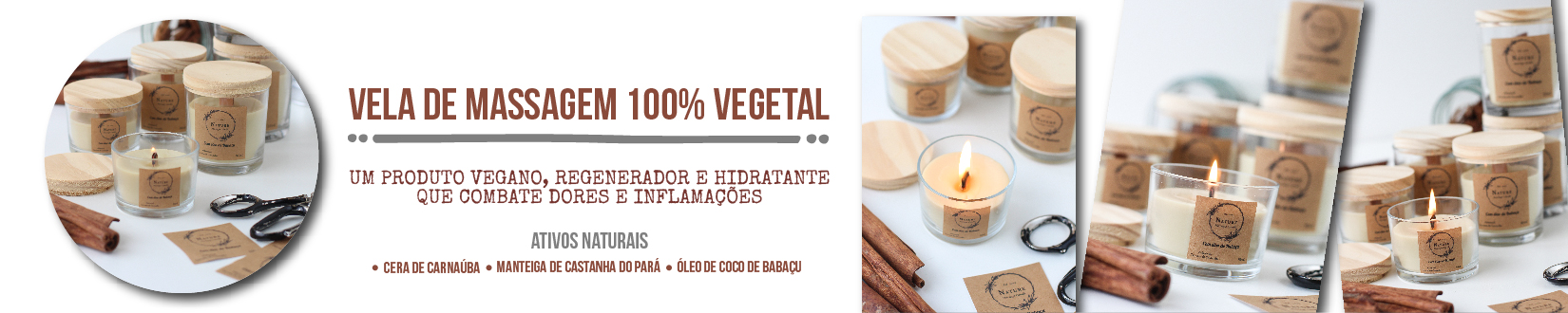 Vela de Massagem 100% Vegetal