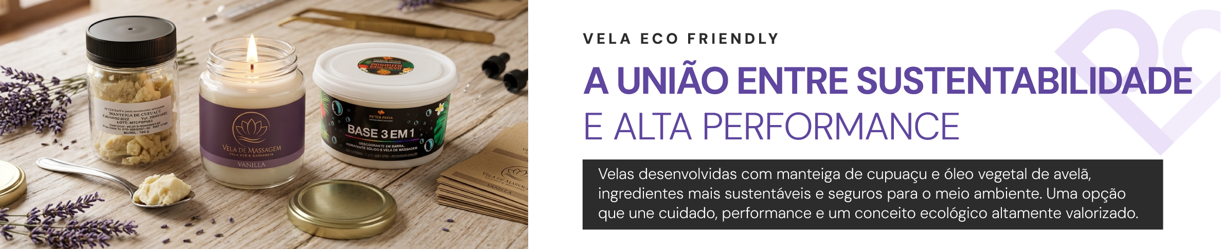 Vela de Massagem Eco-friendly