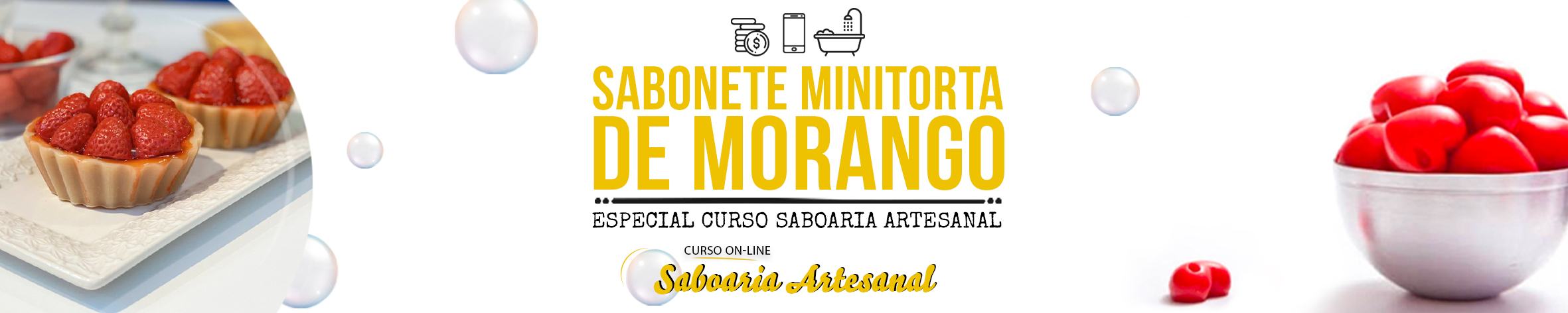 Sabonete Mini Torta de Morango - Categoria