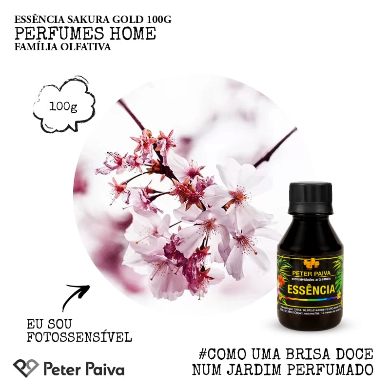 Essência Sakura Gold 100g|Peter Paiva