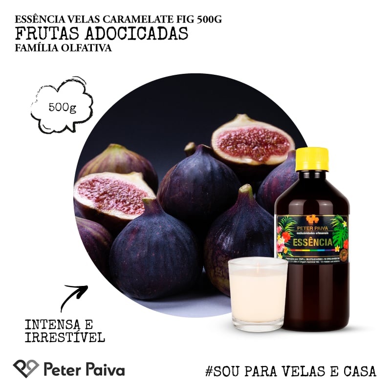 Essência Velas Caramelate Fig 500g