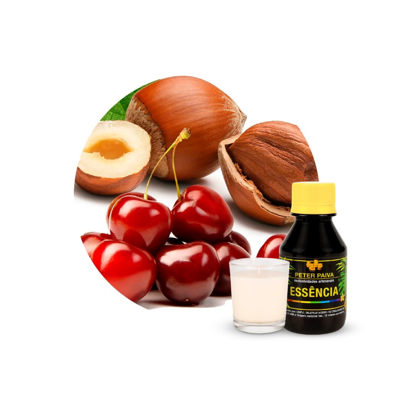 Essência Velas Cereja e Avelã 100g |Peter Paiva
